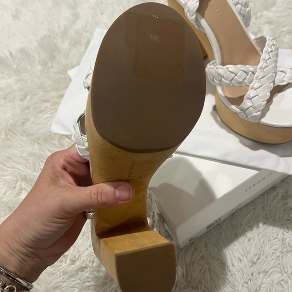 Veronica Beard Gael Braided Ankle-Strap Platform Sandals - size 9.5 - NIB - Picture 6 of 9